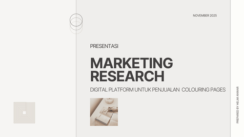 marketing research digital platform untuk penjualan  colouring page